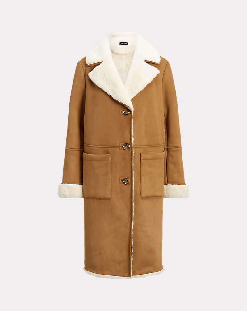 Faux-Shearling & Faux-Suede Coat