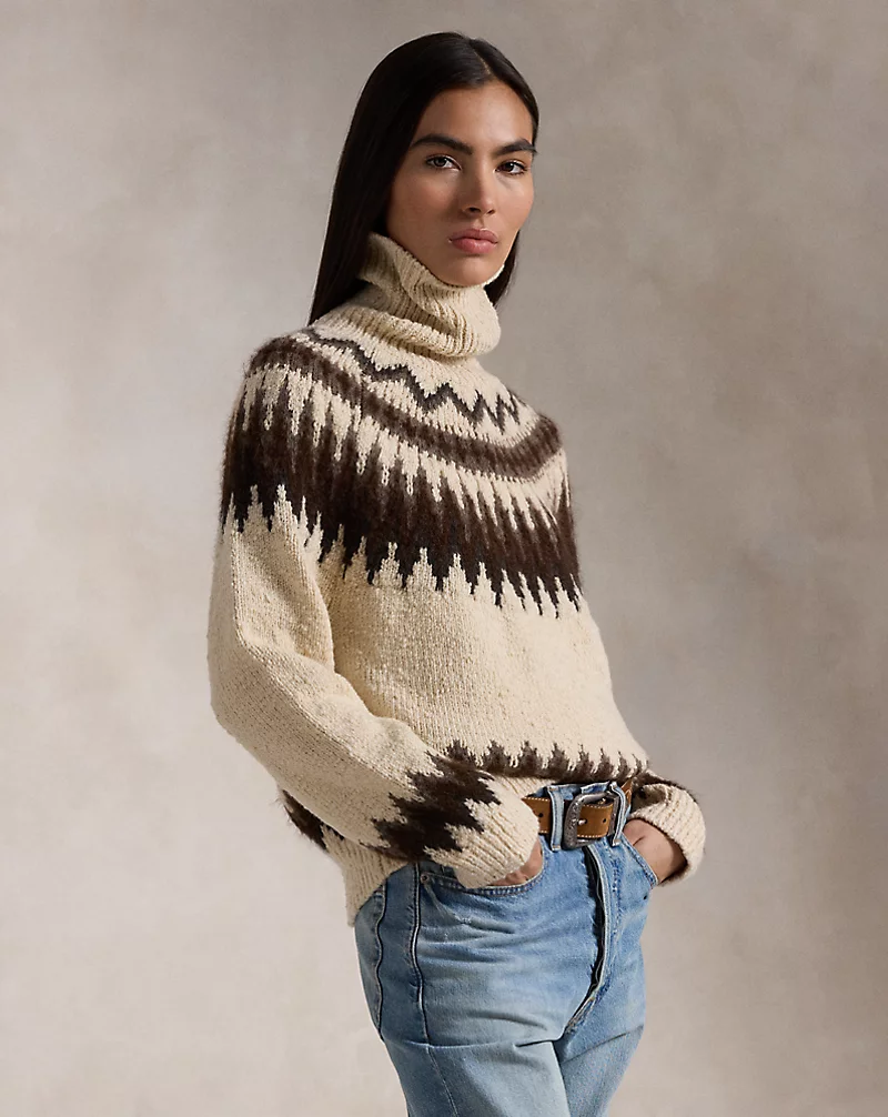 Fair Isle Wool-Blend Turtleneck