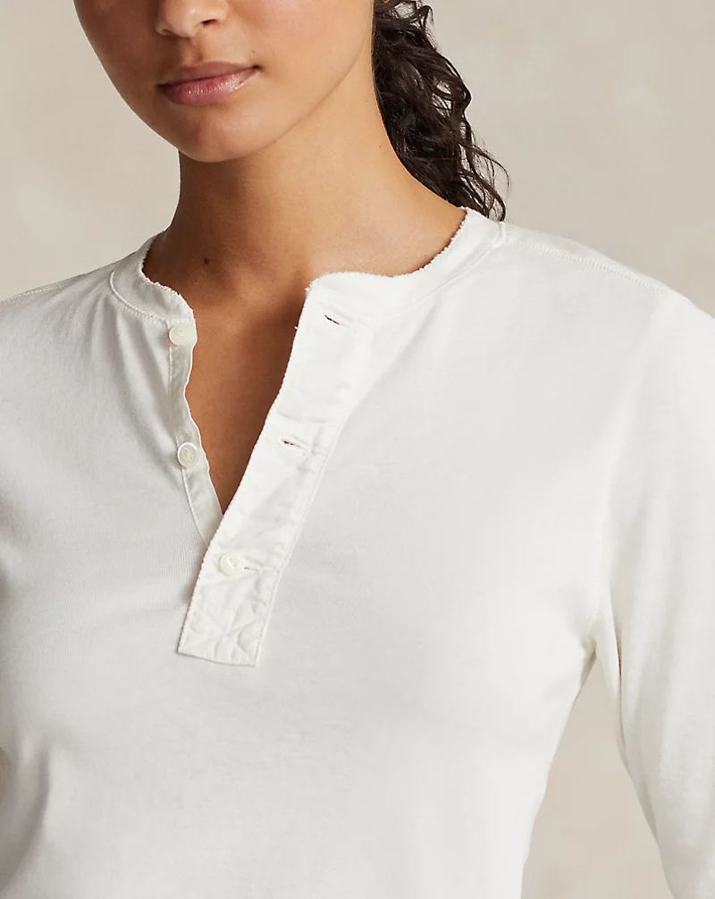 Cotton Henley Shirt