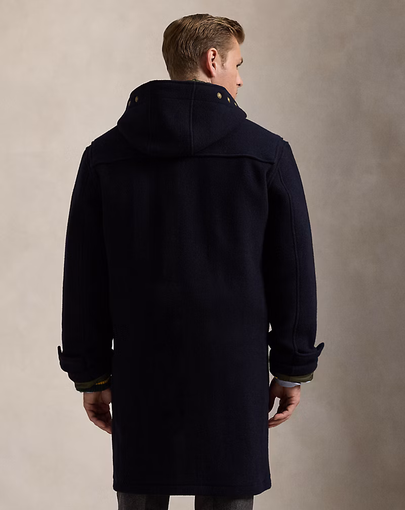 Wool Twill Toggle Coat