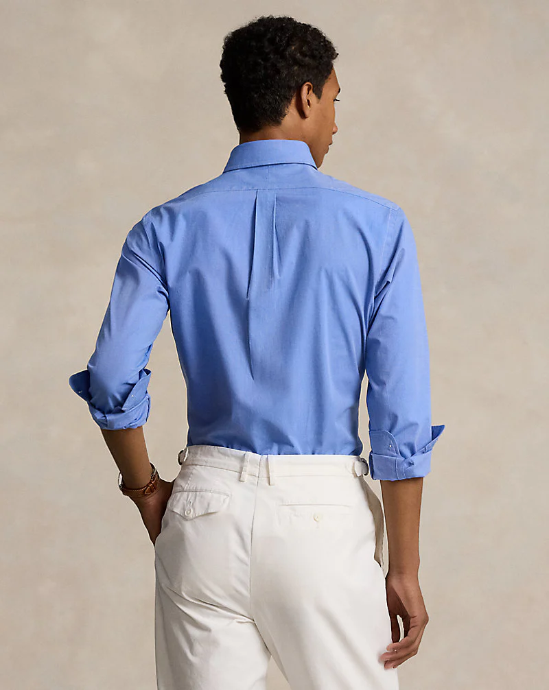 Custom Fit Stretch Poplin Shirt