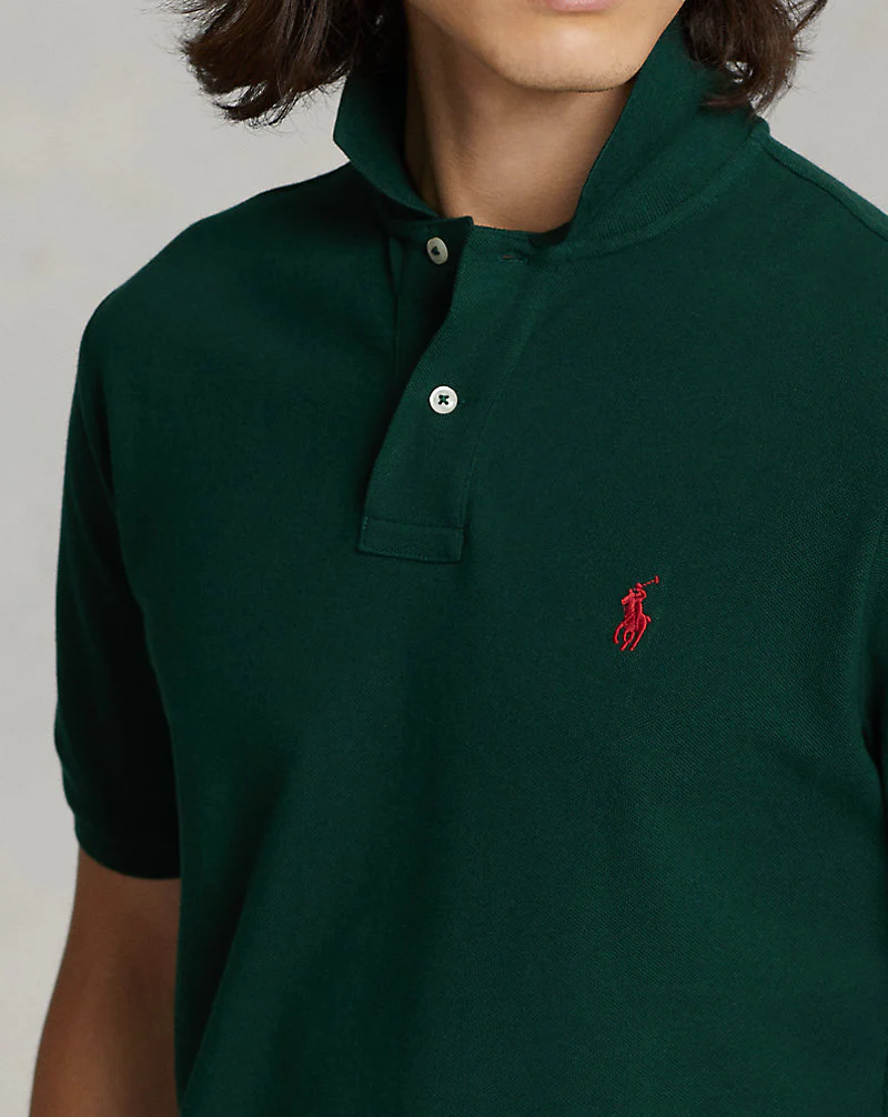 Custom Slim Fit Mesh Polo