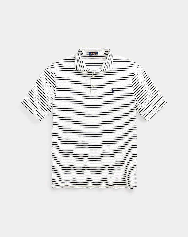 Custom Slim Fit Striped Soft Cotton Polo