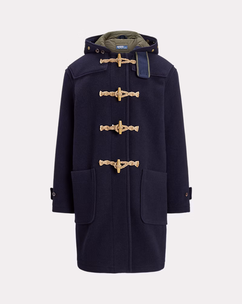 Wool Twill Toggle Coat