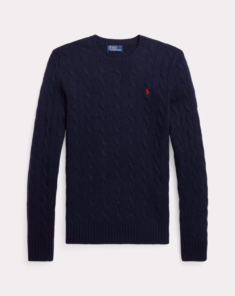 Cable-Knit Wool-Cashmere Sweater