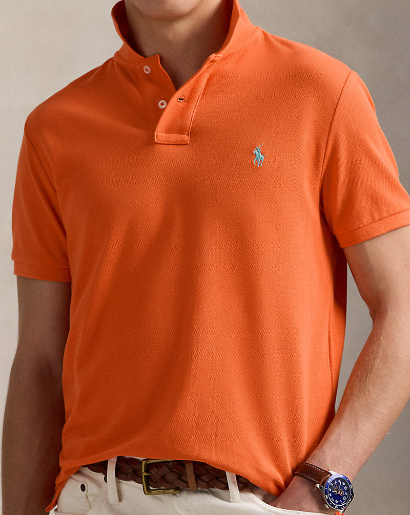 Slim Fit Mesh Polo Shirt