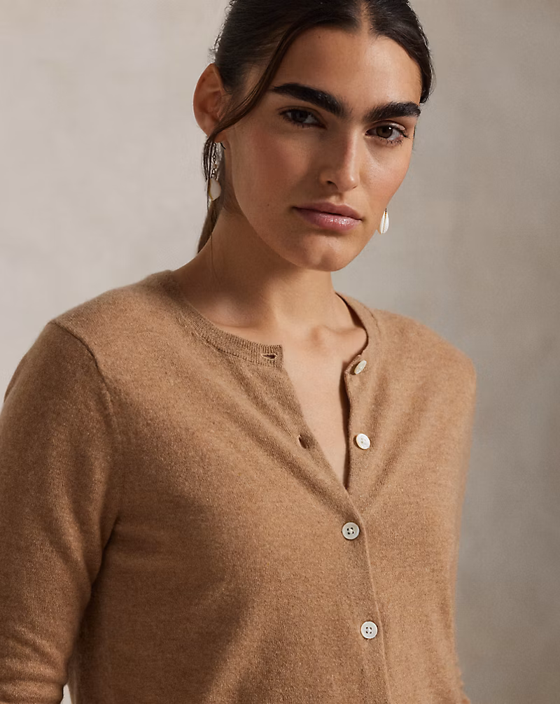 Ralph Lauren Cashmere Crewneck Cardigan