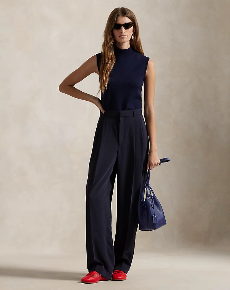 Sleeveless Turtleneck Sweater