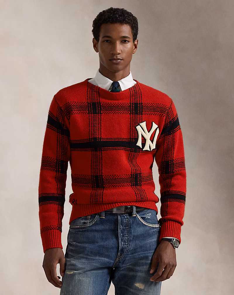 Polo Ralph Lauren Yankees Plaid Sweater