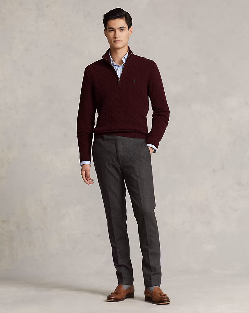 Cable-Knit Wool-Cashmere Sweater