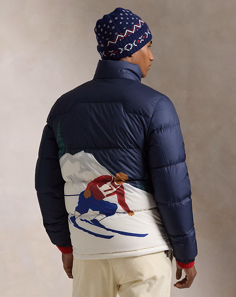 The Gorham Skier-Print Down Jacket