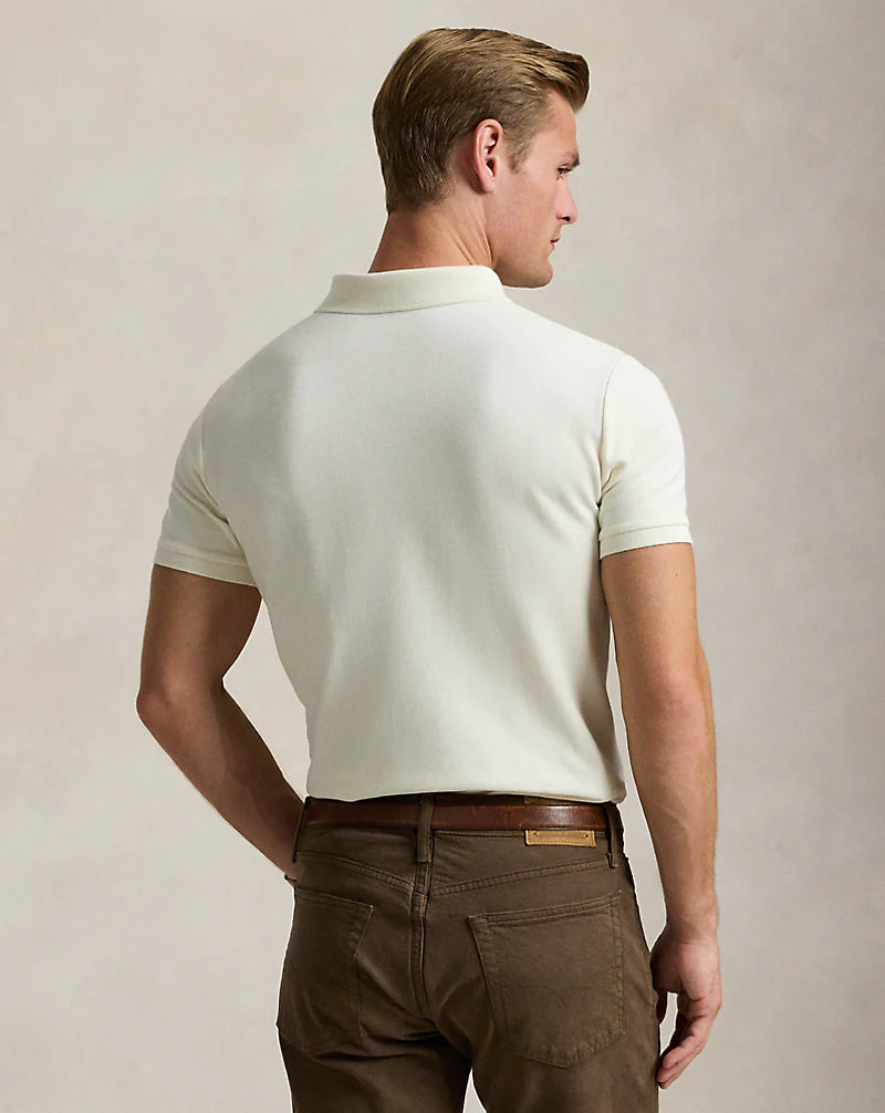 Custom Slim Fit Mesh Polo Shirt