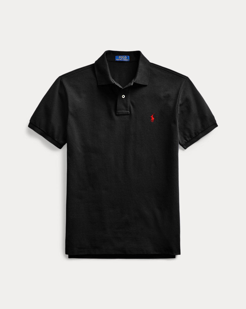 Slim Fit Mesh Polo Shirt