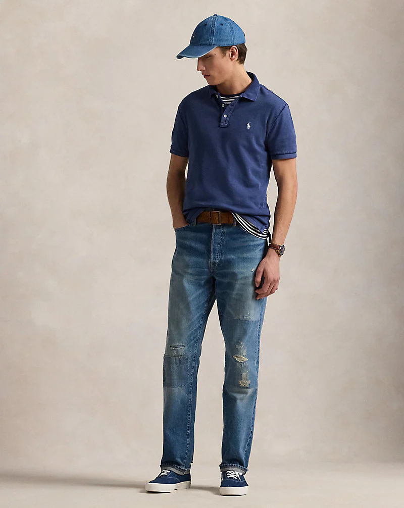 Custom Slim Fit Spa Terry Polo Shirt