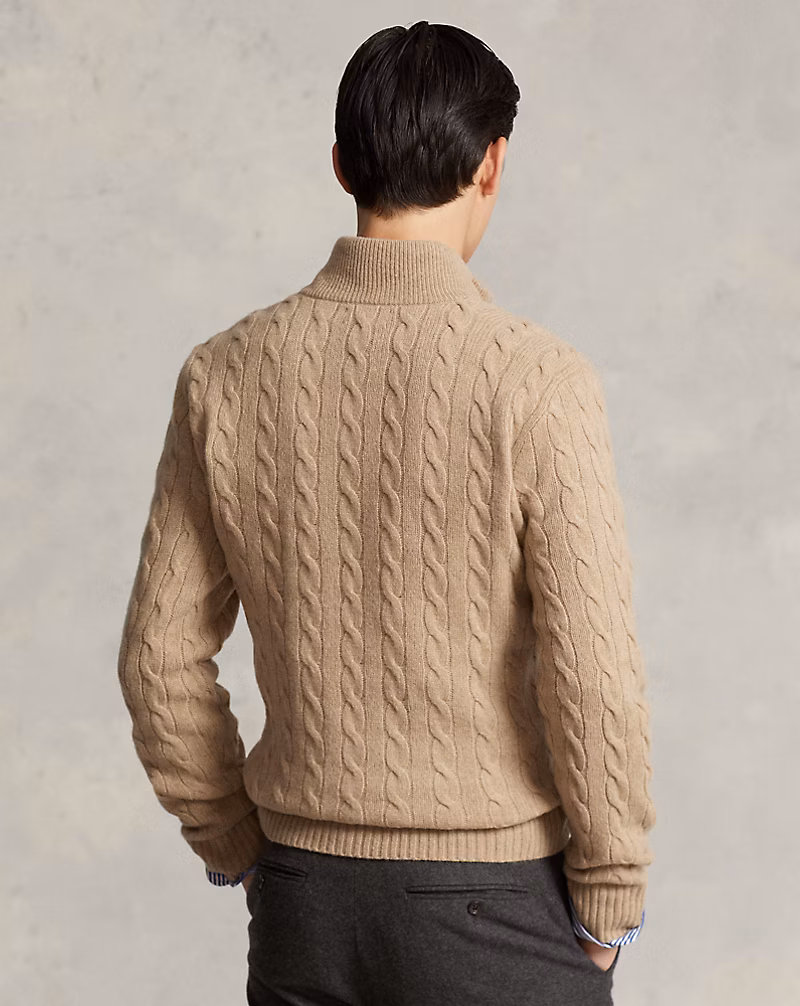 Cable-Knit Wool-Cashmere Sweater