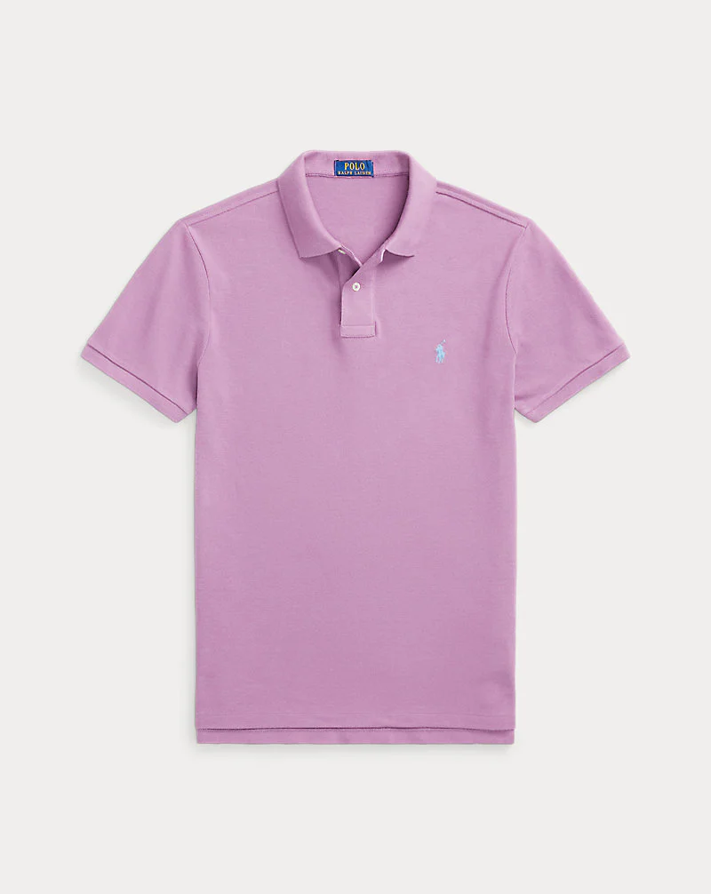 Custom Slim Fit Mesh Polo Shirt