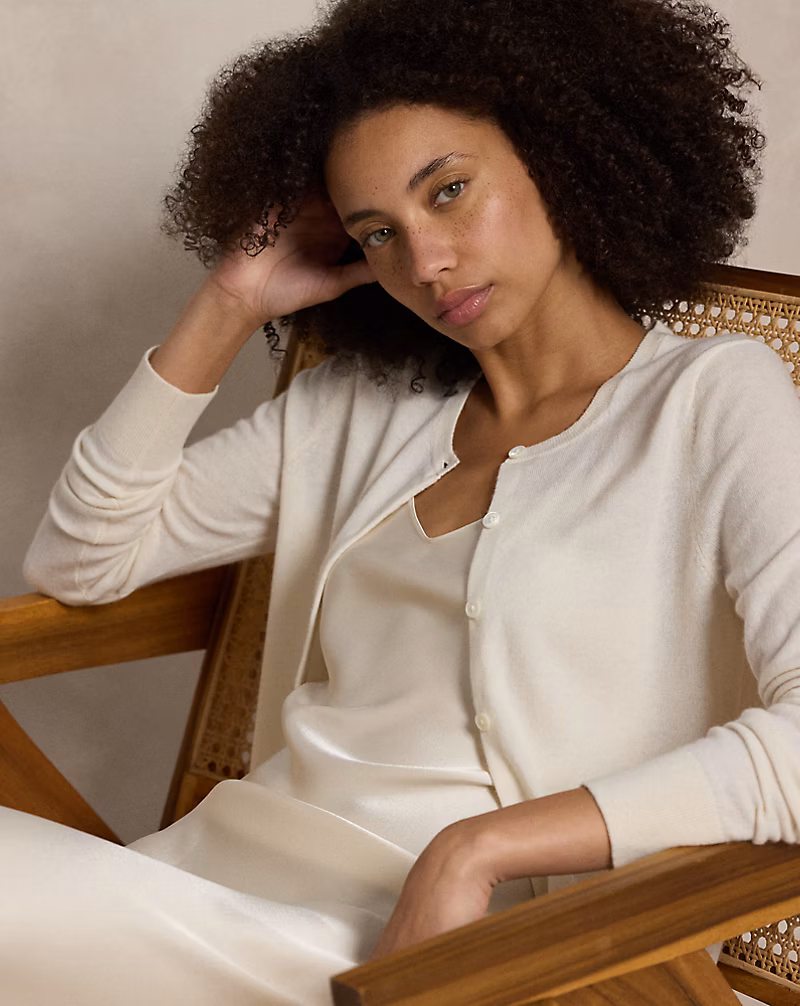 Ralph Lauren Cashmere Crewneck Cardigan