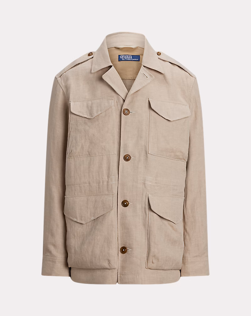 Linen Herringbone Field Jacket
