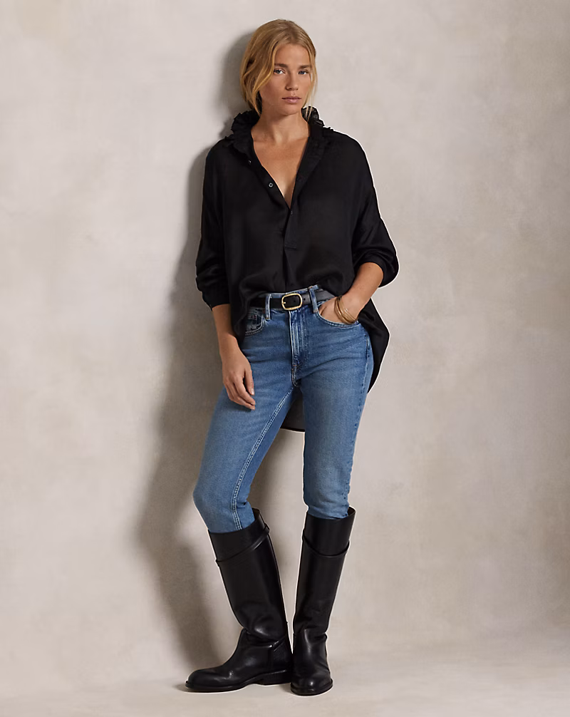 Ruffled-Collar Blouse