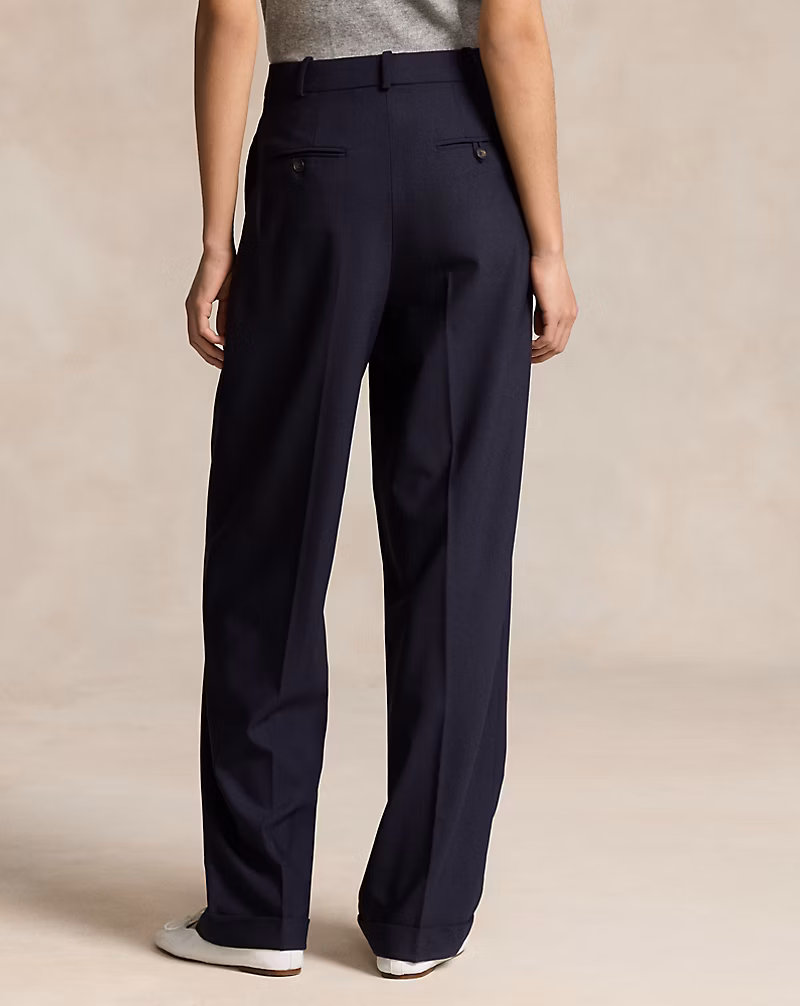 Wool-Blend Wide-Leg Pant