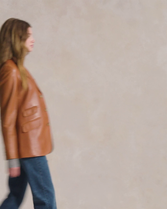 Lambskin Hacking Blazer