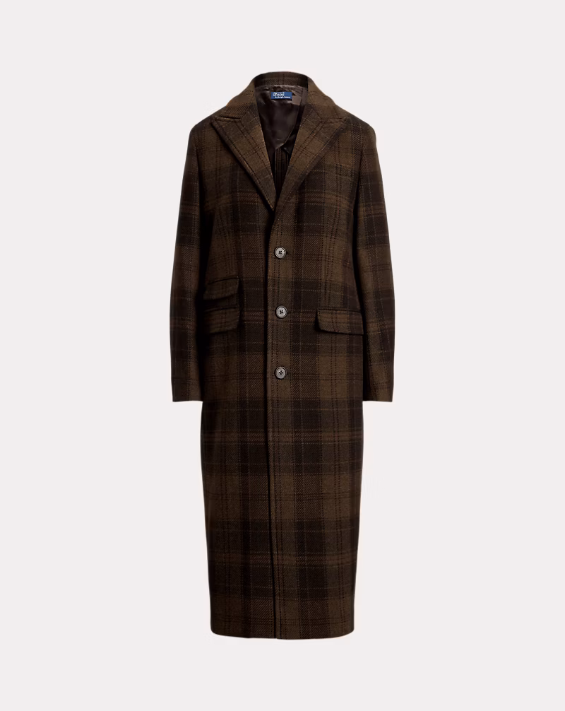 Plaid Wool Coat