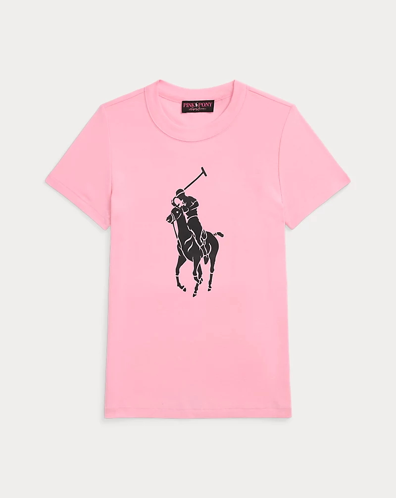 Pink Pony Cotton Crewneck Tee