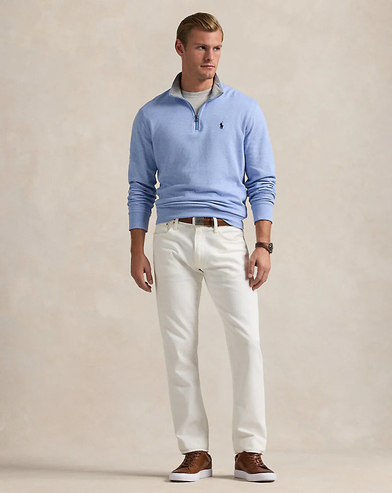 Luxury Jersey Quarter-Zip Pullover