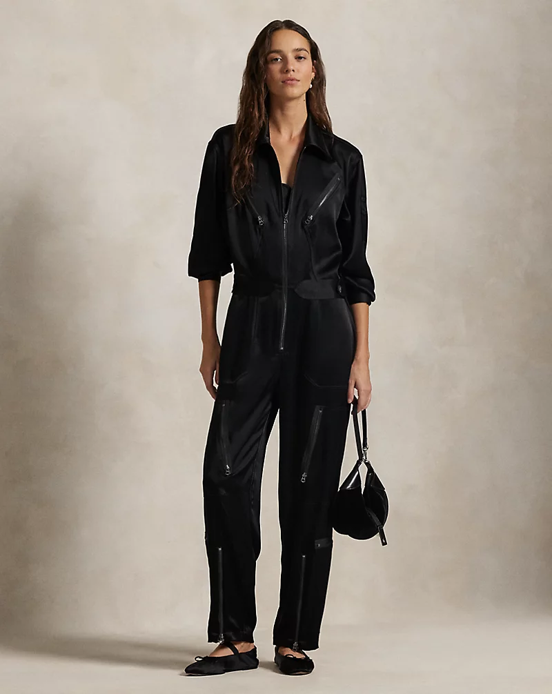 Double-Faced Zip-Front Flight Suit