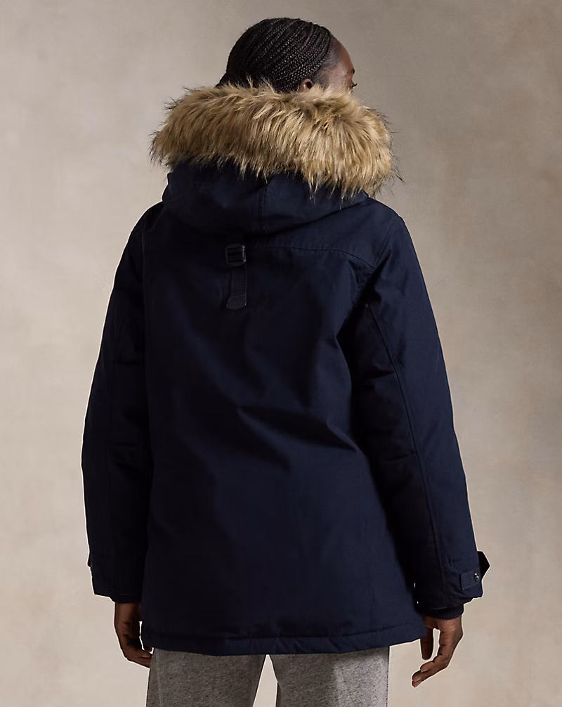 Faux-Fur-Trim Down Parka