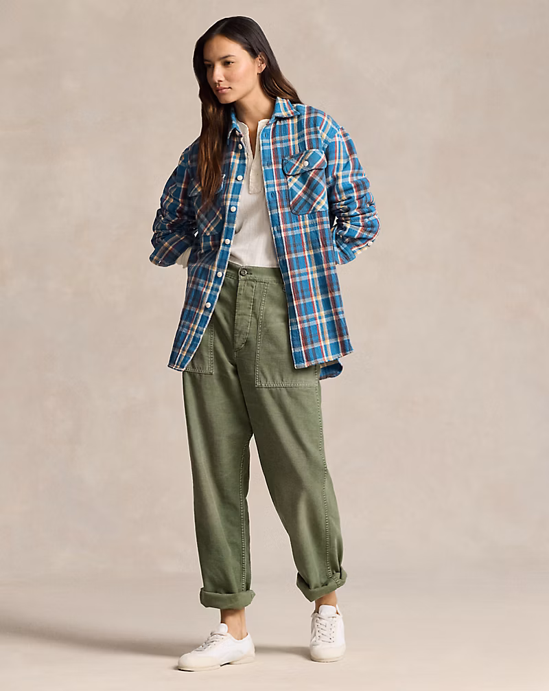 Plaid Cotton Twill Workshirt