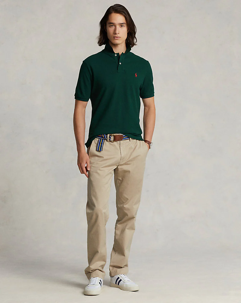 Custom Slim Fit Mesh Polo