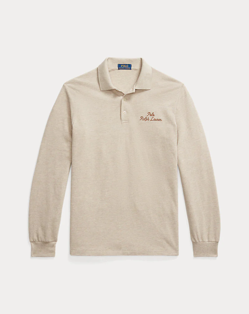 Classic Fit Logo Mesh Polo Shirt