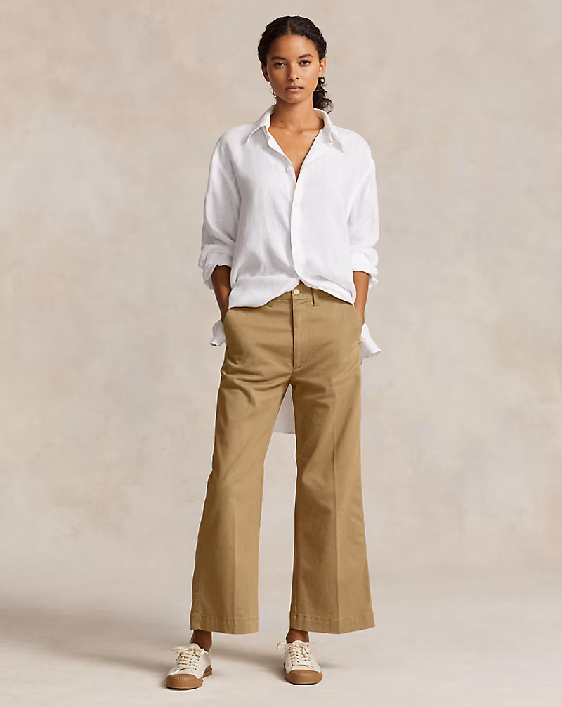 Chino Wide-Leg Pant