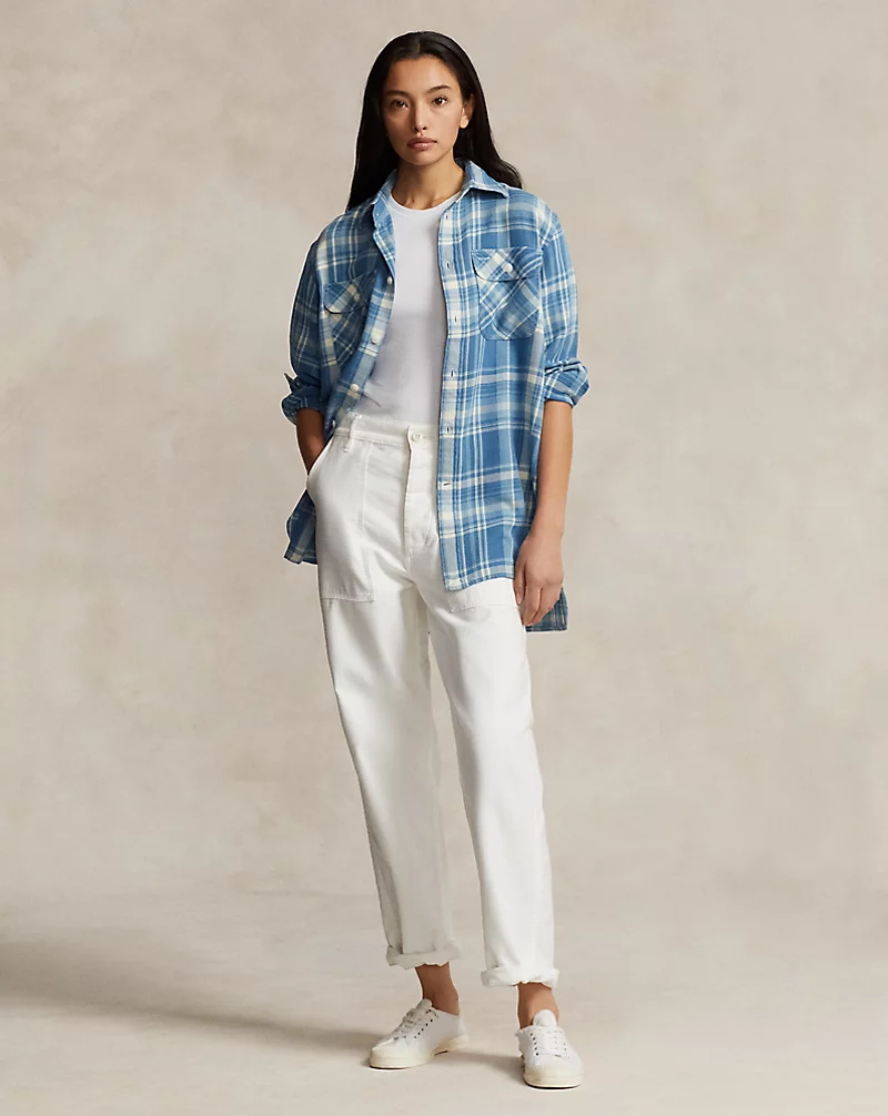 Plaid Cotton Twill Workshirt