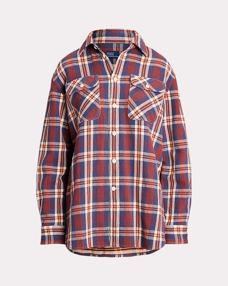 Plaid Cotton Twill Workshirt