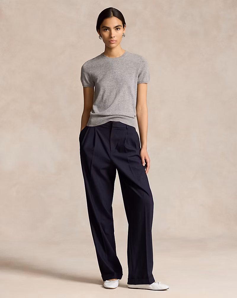 Wool-Blend Wide-Leg Pant