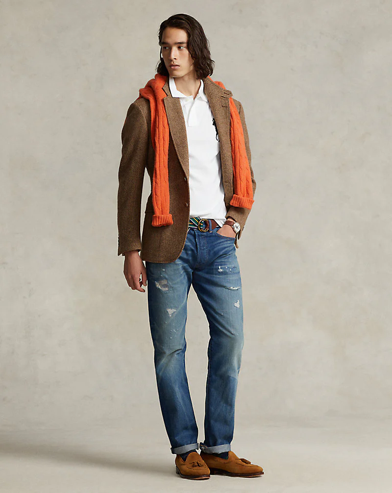 Custom Slim Fit Mesh Polo