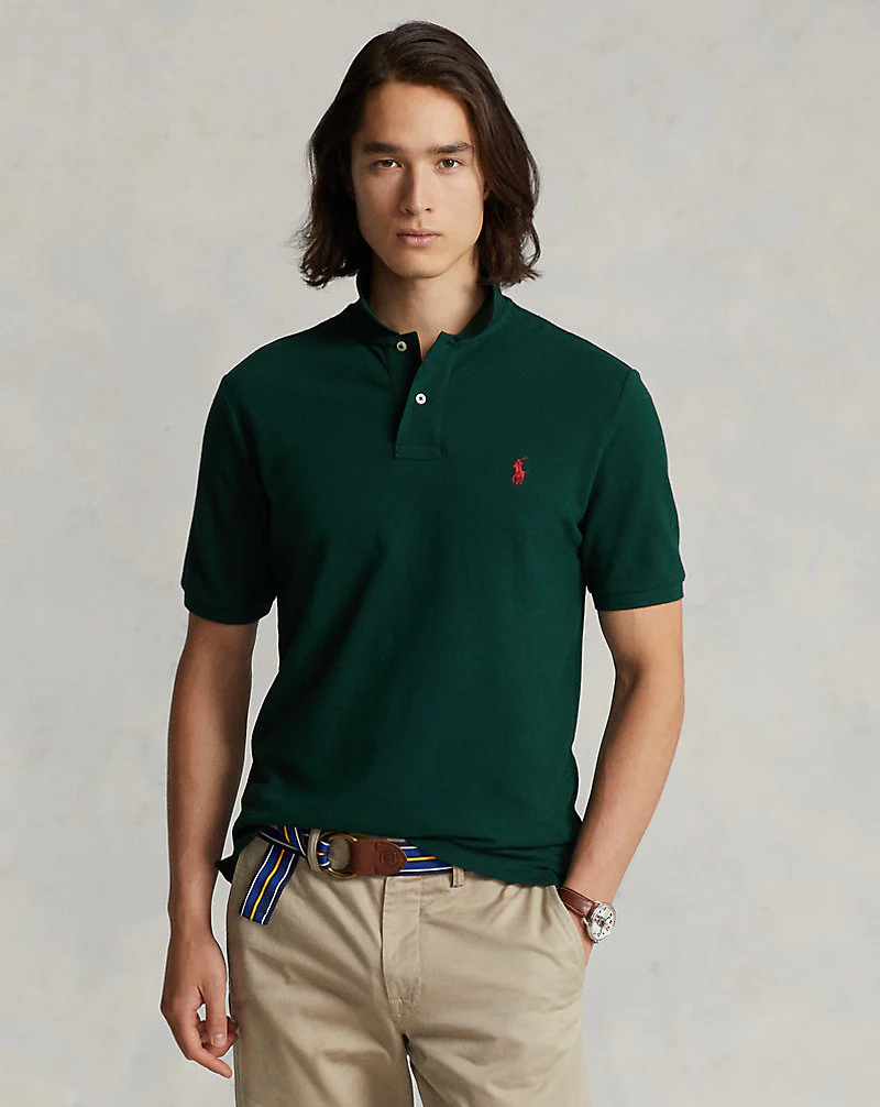 Custom Slim Fit Mesh Polo