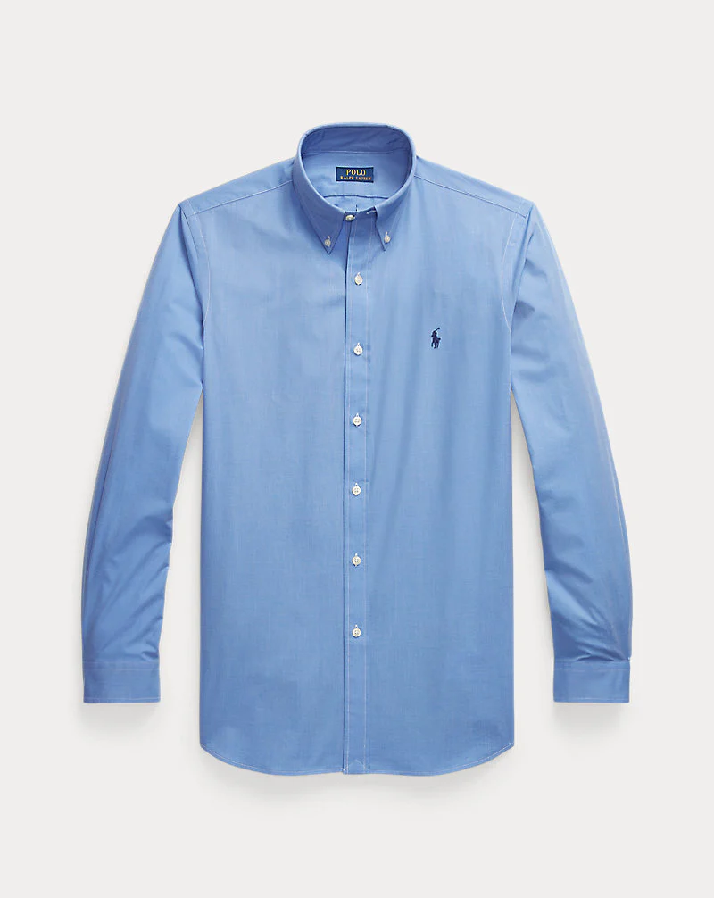 Custom Fit Stretch Poplin Shirt