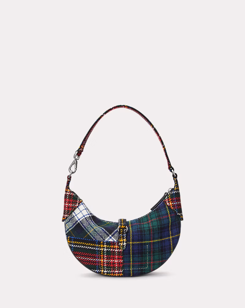 Polo ID Plaid Wool Mini Shoulder Bag