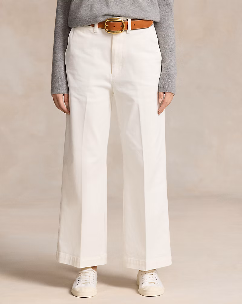 Chino Wide-Leg Pant