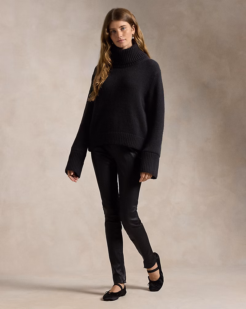 Ralph Lauren Wool-Cashmere Turtleneck Sweater