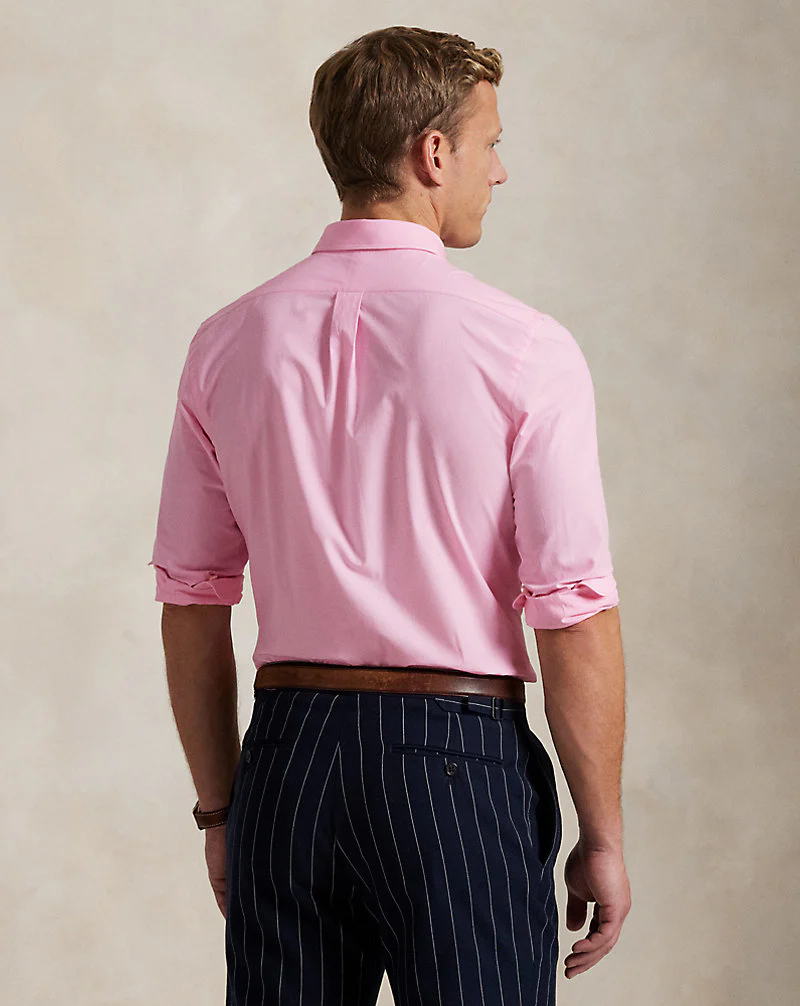 Custom Fit Stretch Poplin Shirt