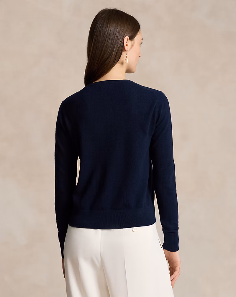 Ralph Lauren Cashmere Crewneck Cardigan