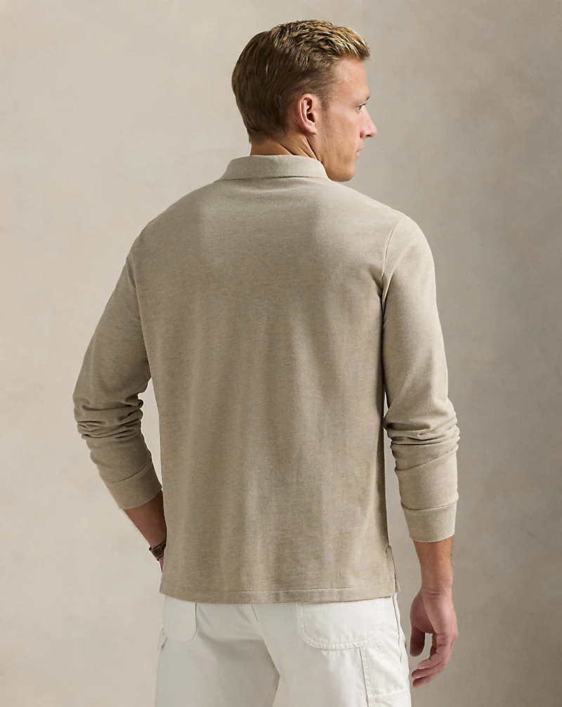 Classic Fit Logo Mesh Polo Shirt