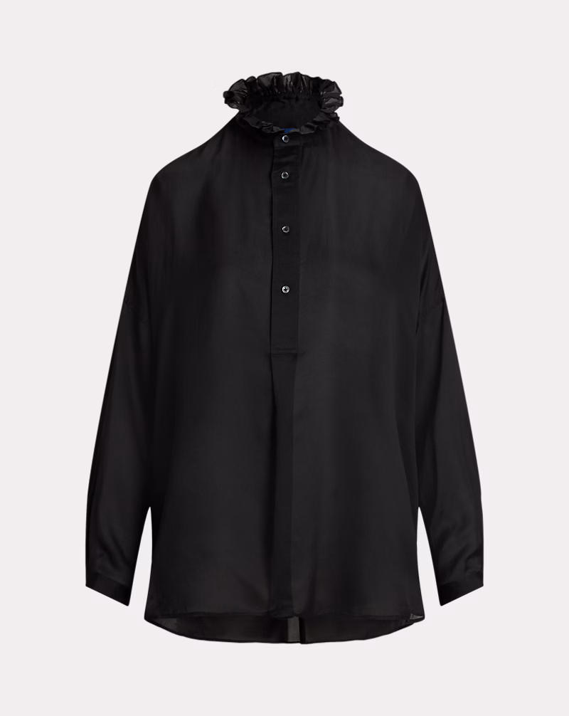 Ruffled-Collar Blouse