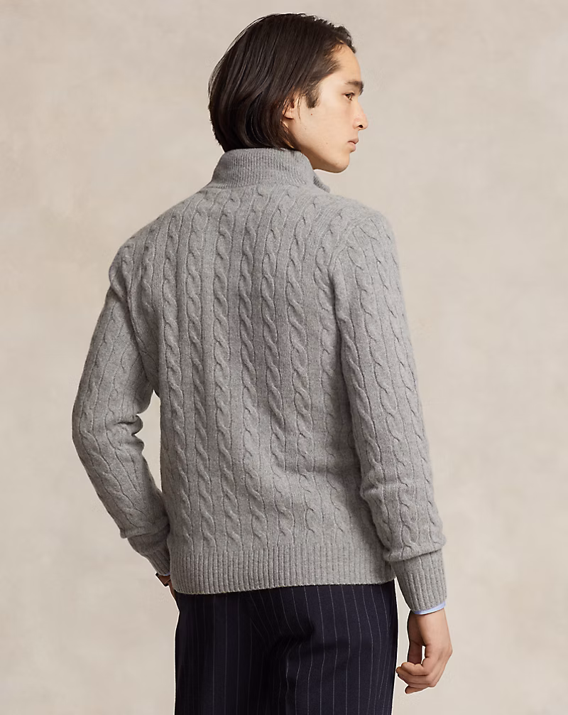 Cable-Knit Wool-Cashmere Sweater