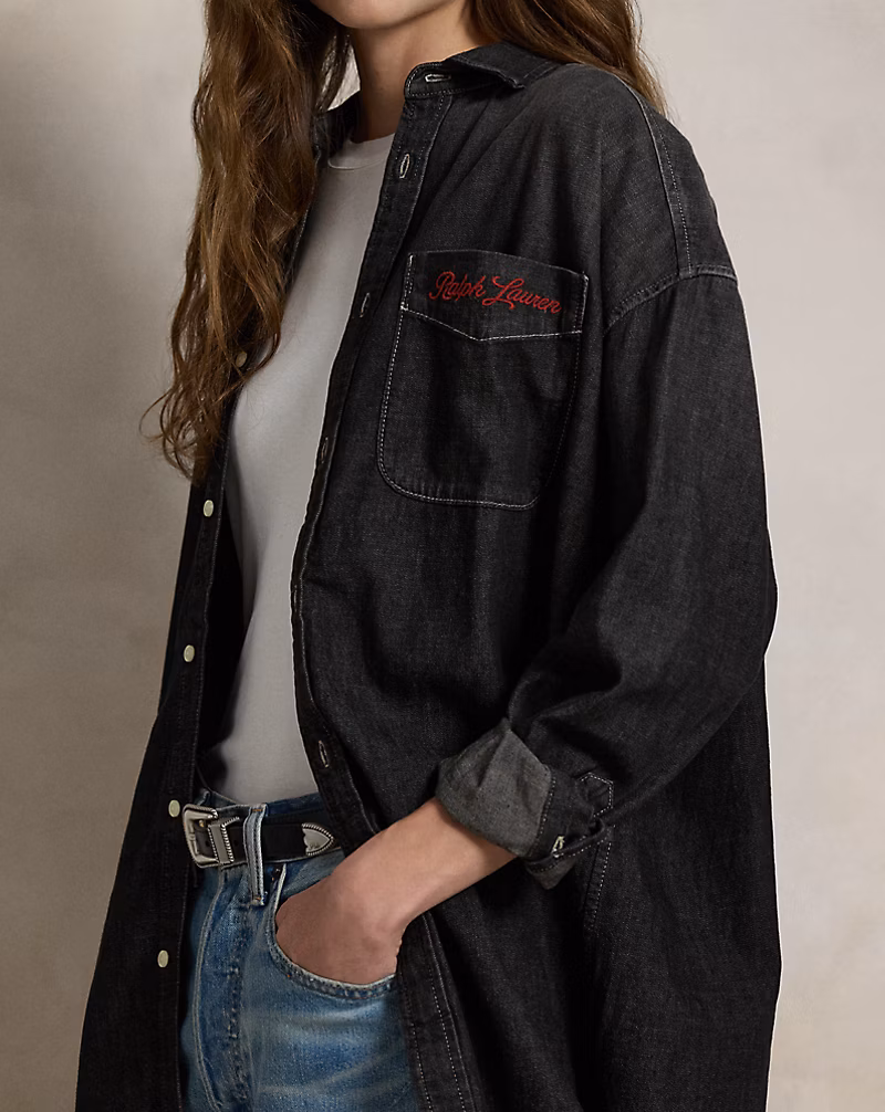 LA28 Olympic Oversize Fit Denim Shirt