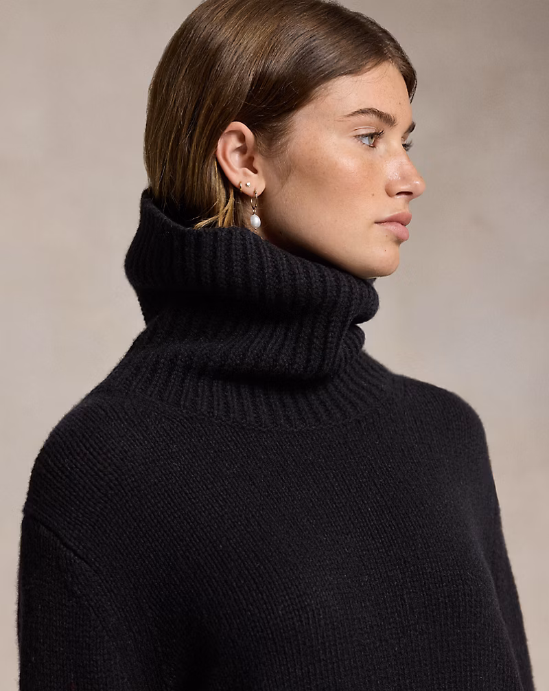 Ralph Lauren Wool-Cashmere Turtleneck Sweater